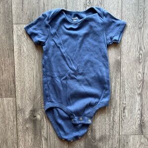 Carter’s Solid Blue Short Sleeve Onesie 24 Months